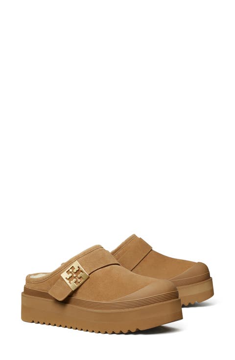 Genuine Shearling Platform Mule (Women)