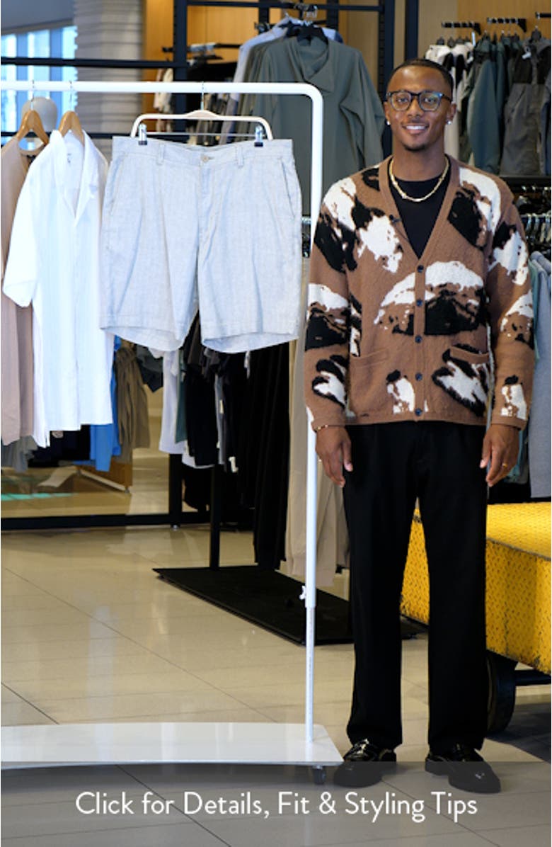 Beach Coast Stretch Linen & Cotton Cargo Shorts, sales video thumbnail