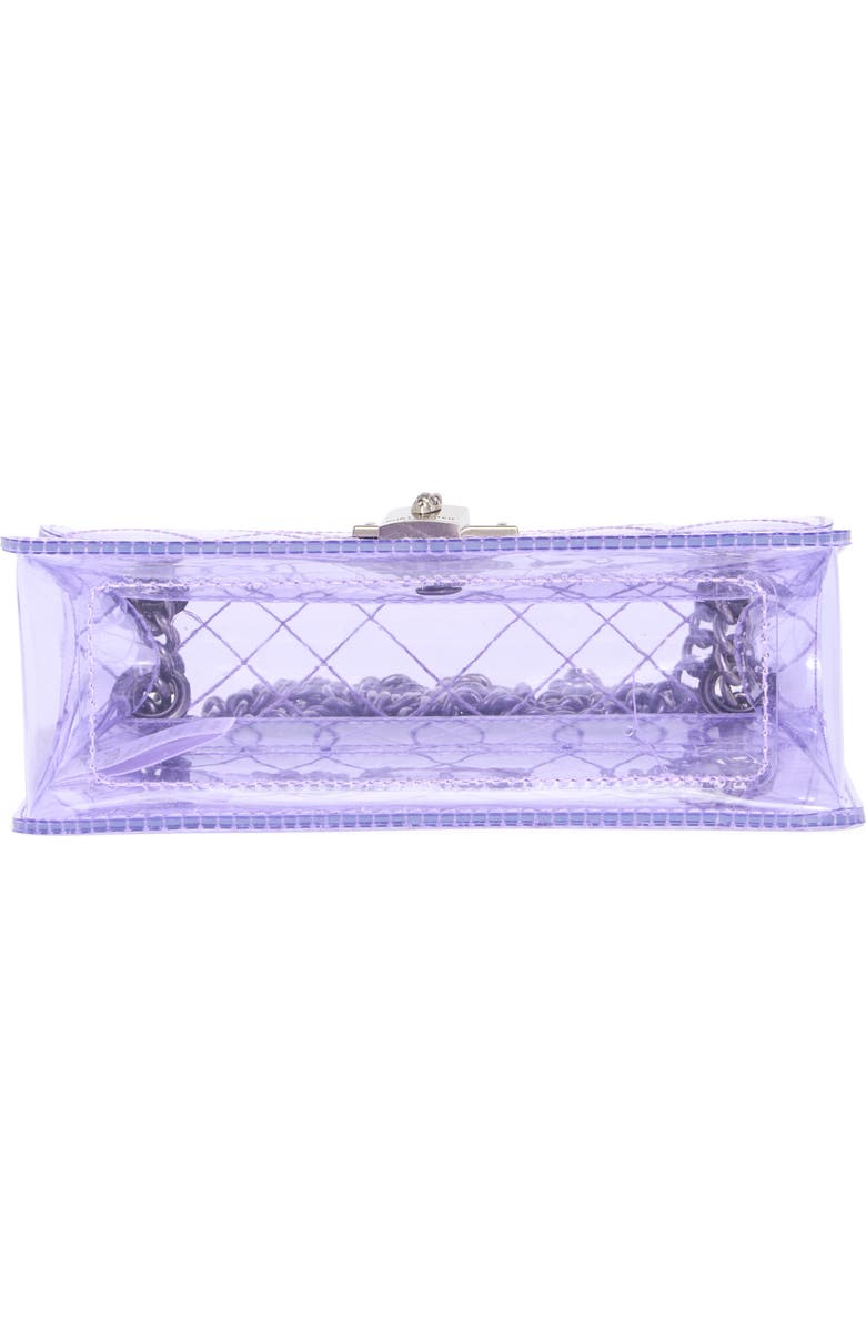 KG Kurt Geiger Mini Brixton Vinyl Convertible Shoulder Bag, Alternate, color, Light/ Pastel Purple