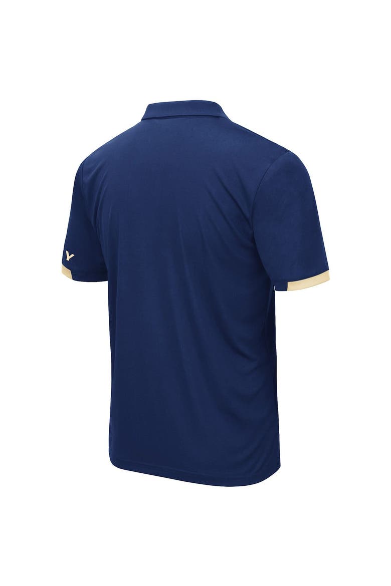 Men's Colosseum Navy Navy Midshipmen Santry Lightweight Polo, Alternate, color, Navy