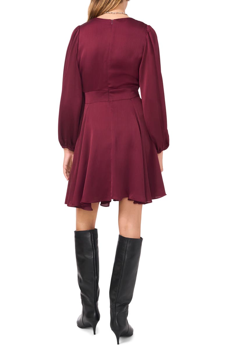 1.STATE V-Neck Long Sleeve Button Front Dress, Alternate, color, 