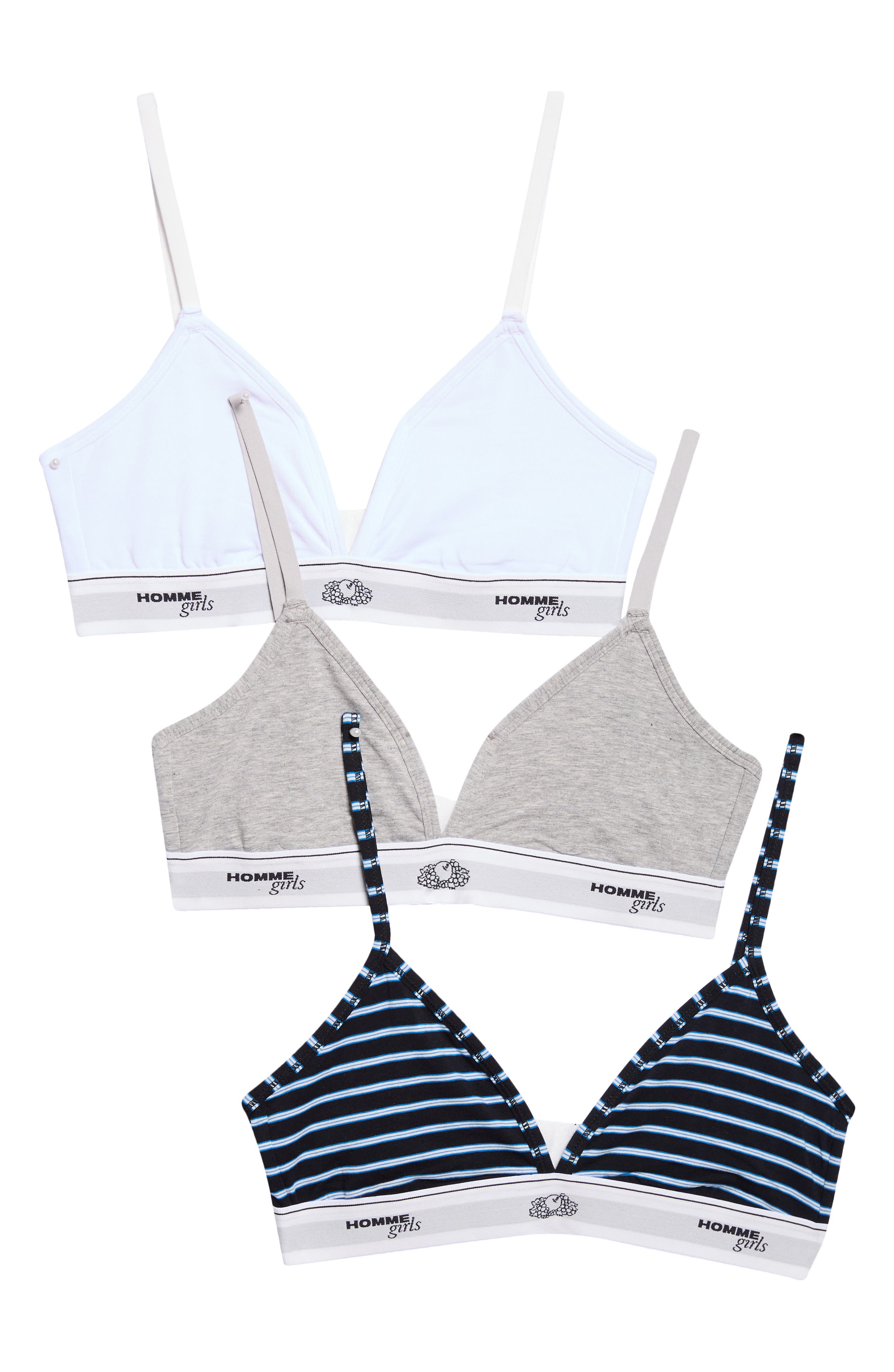 selected STRIPE/ HEATHER GREY/ WHITE