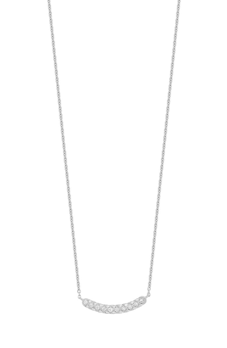 Bony Levy Diamond Petite Curved Pendant Necklace, Main, color,