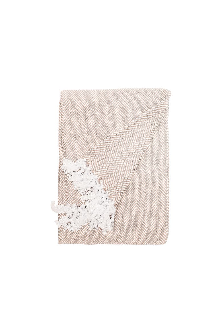 Torin Rosewood 50" x 70" Fringe Accent Throw Blanket, Main, color, Pink