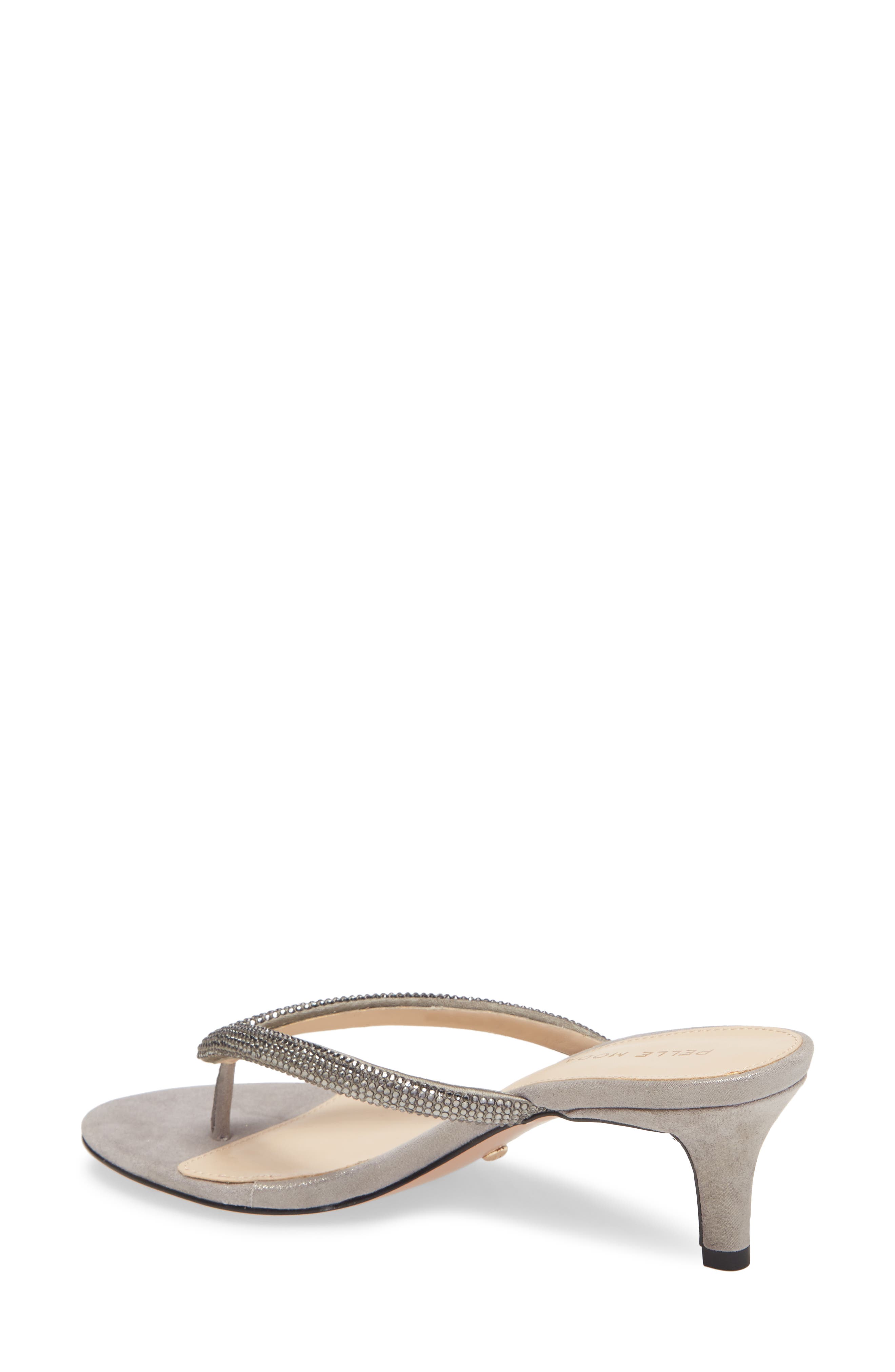Eunice Slide Sandal, Alternate, color, PEWTER METALLIC SUEDE