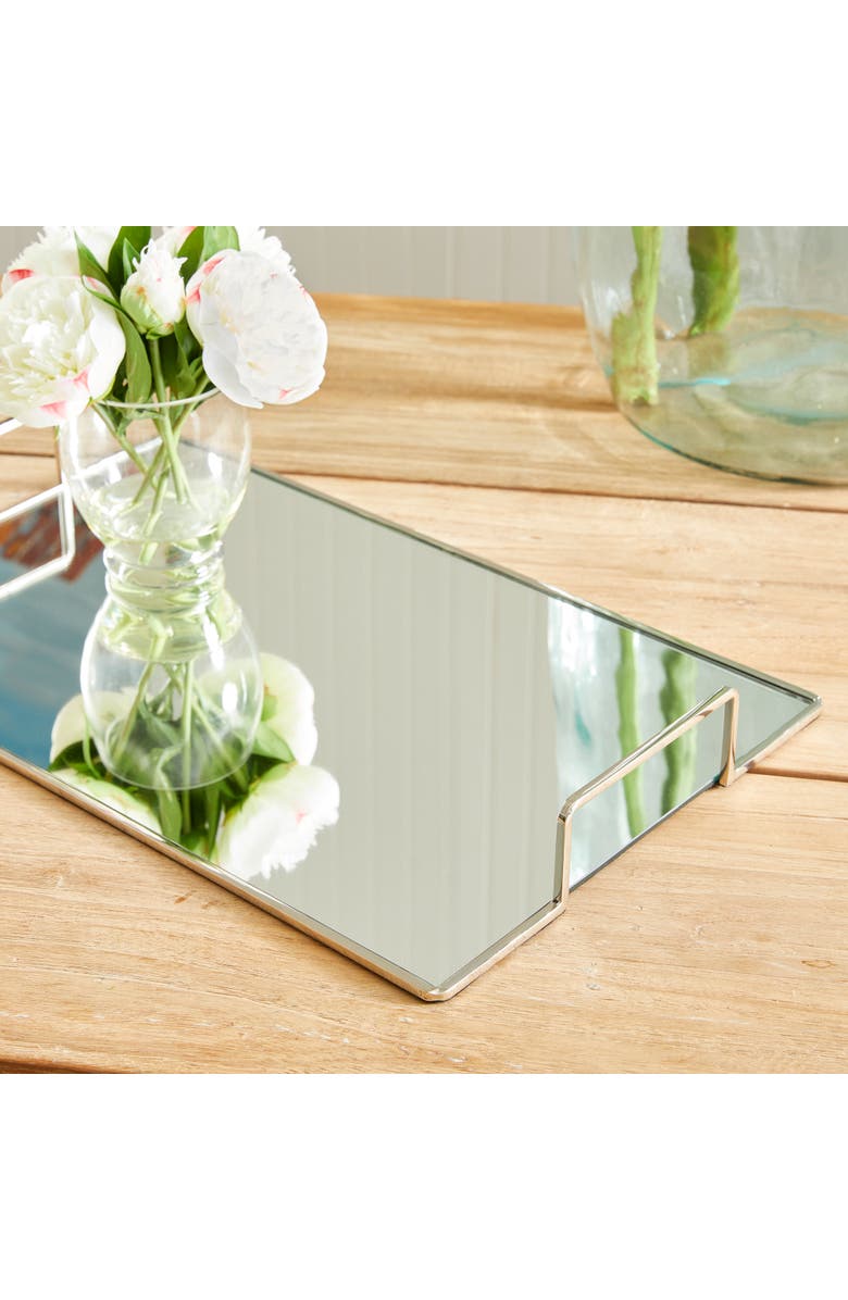 Napa Home & Garden Covina Decorative Tray Large, Alternate, color, Silver