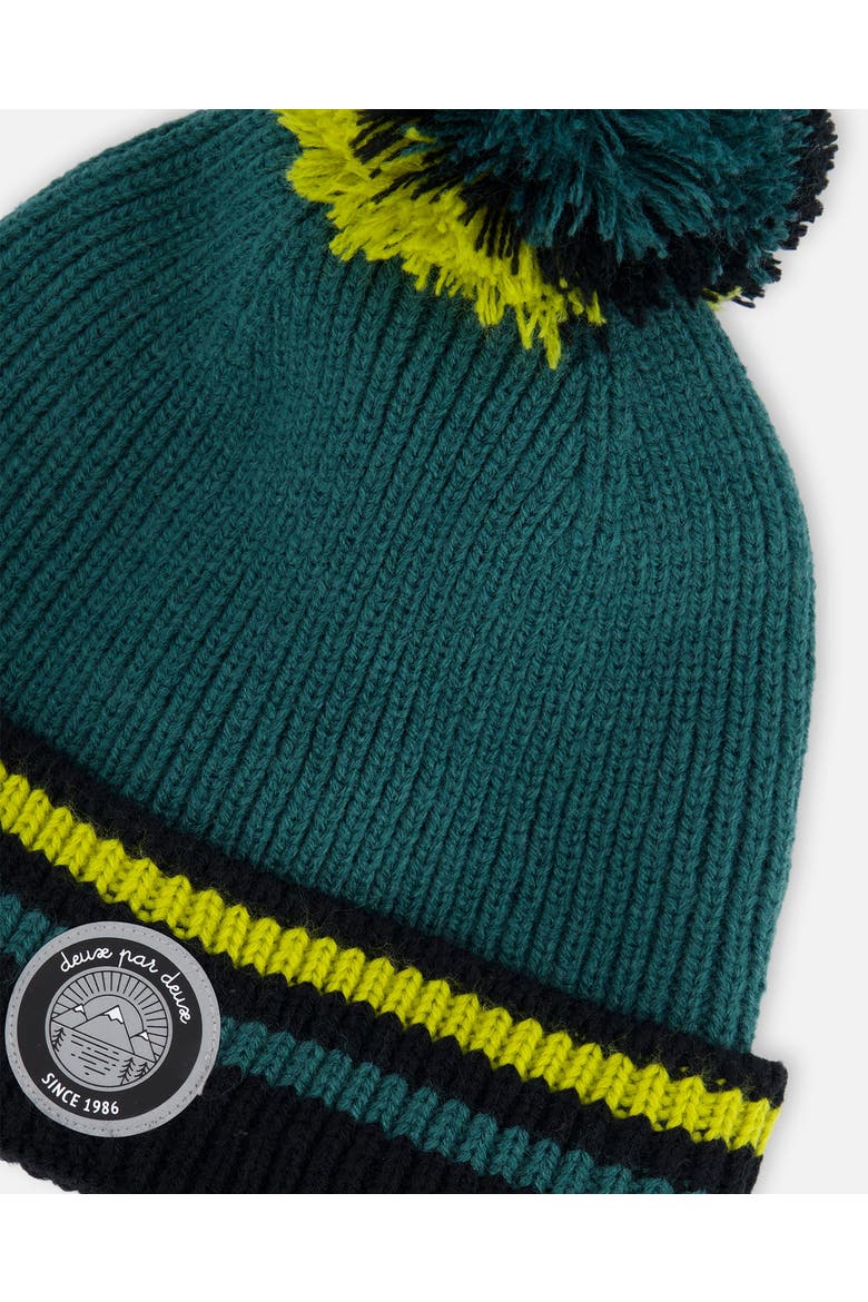 Boy's Knit Hat Forest Green, Alternate, color, Bayberry