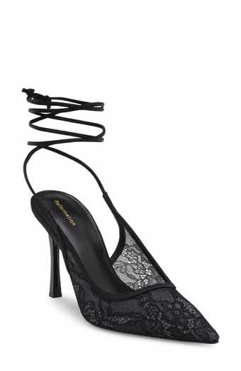 Paris Lace Pointed Toe Pump