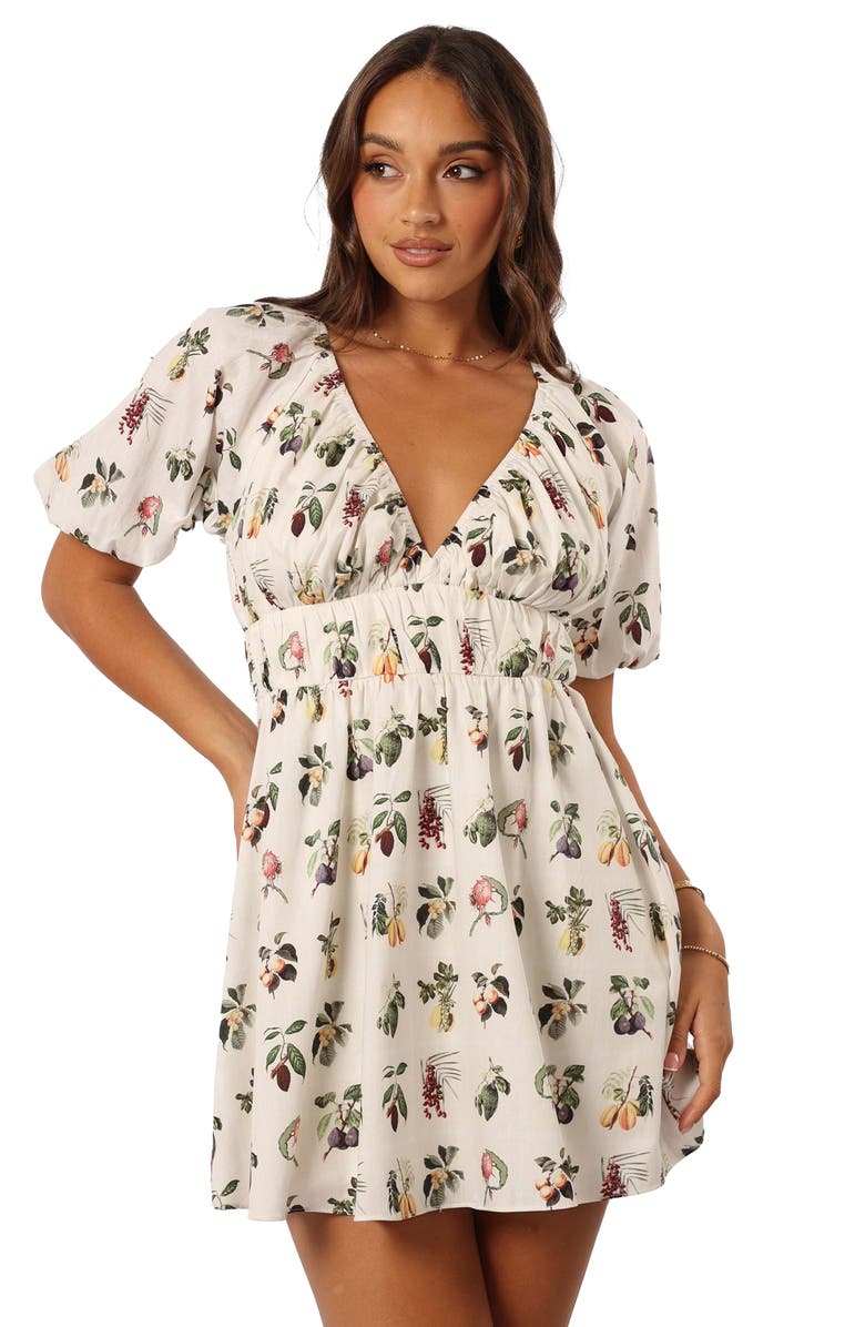 Petal & Pup Leanna Floral Tiered Minidress, Alternate, color, Floral