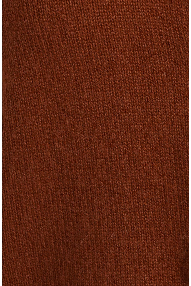 Cashmere Shrunken Cardigan, Alternate, color, CHESTNUT