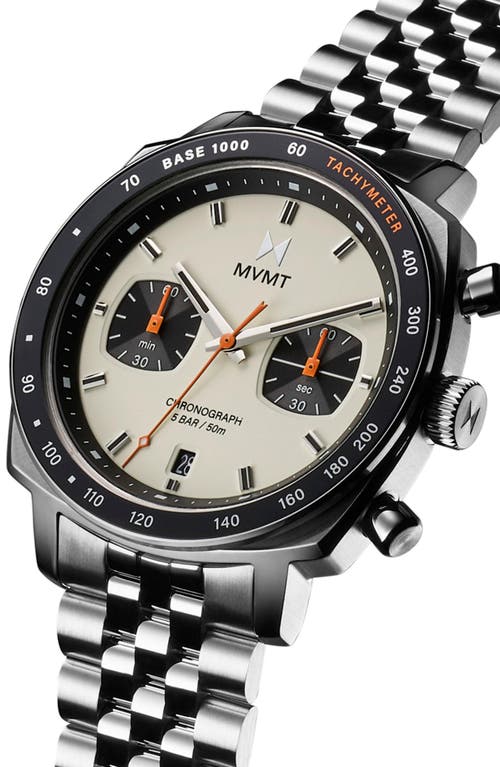 Mvmt Mulholland Driver Chronograph, 42mm In Silver/gold Face