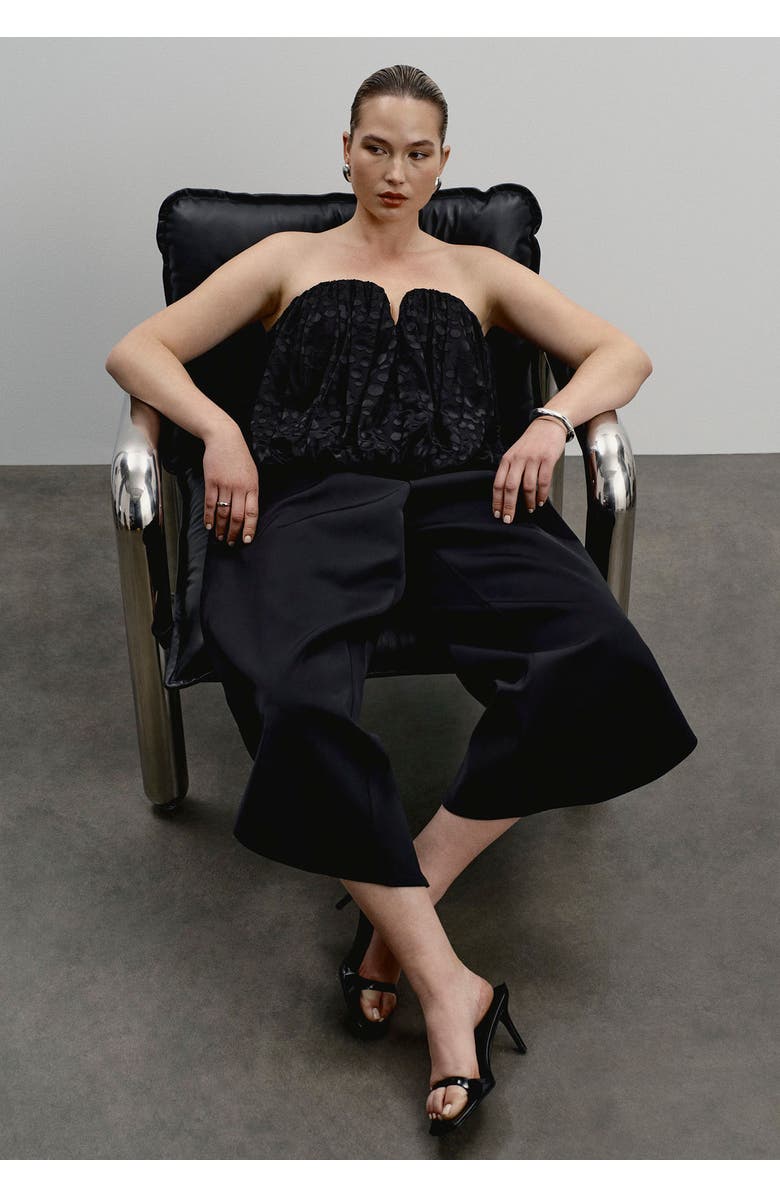 11 Honoré Strapless Bubble Top, Alternate, color, Black Beauty