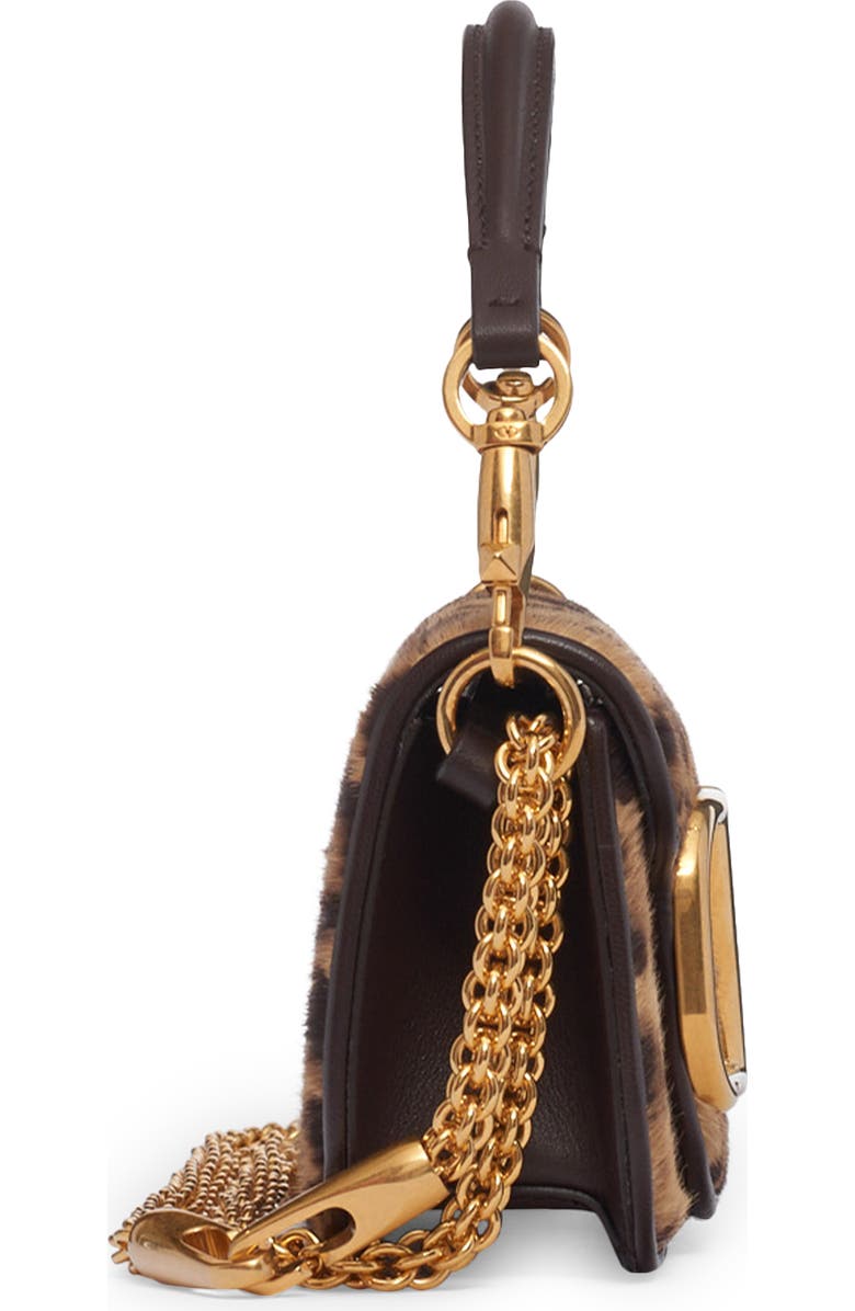 Valentino Garavani Locò Leopard Print Genuine Calf Hair Shoulder Bag, Alternate, color,