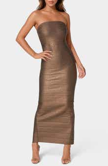 Strapless Bandage Maxi Dress