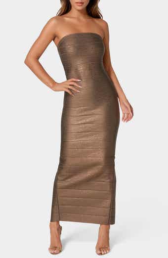 Strapless Bandage Maxi Dress