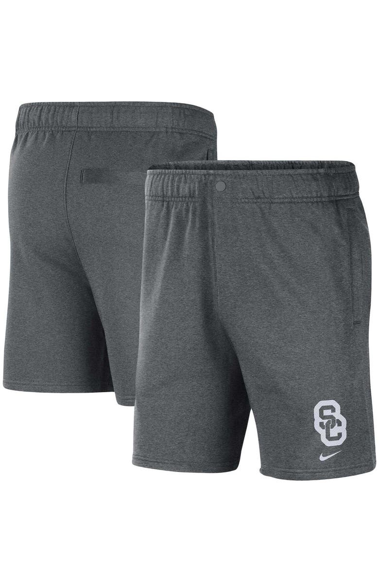 Nike Men's Nike Gray USC Trojans Fleece Shorts, Main, color, Gray