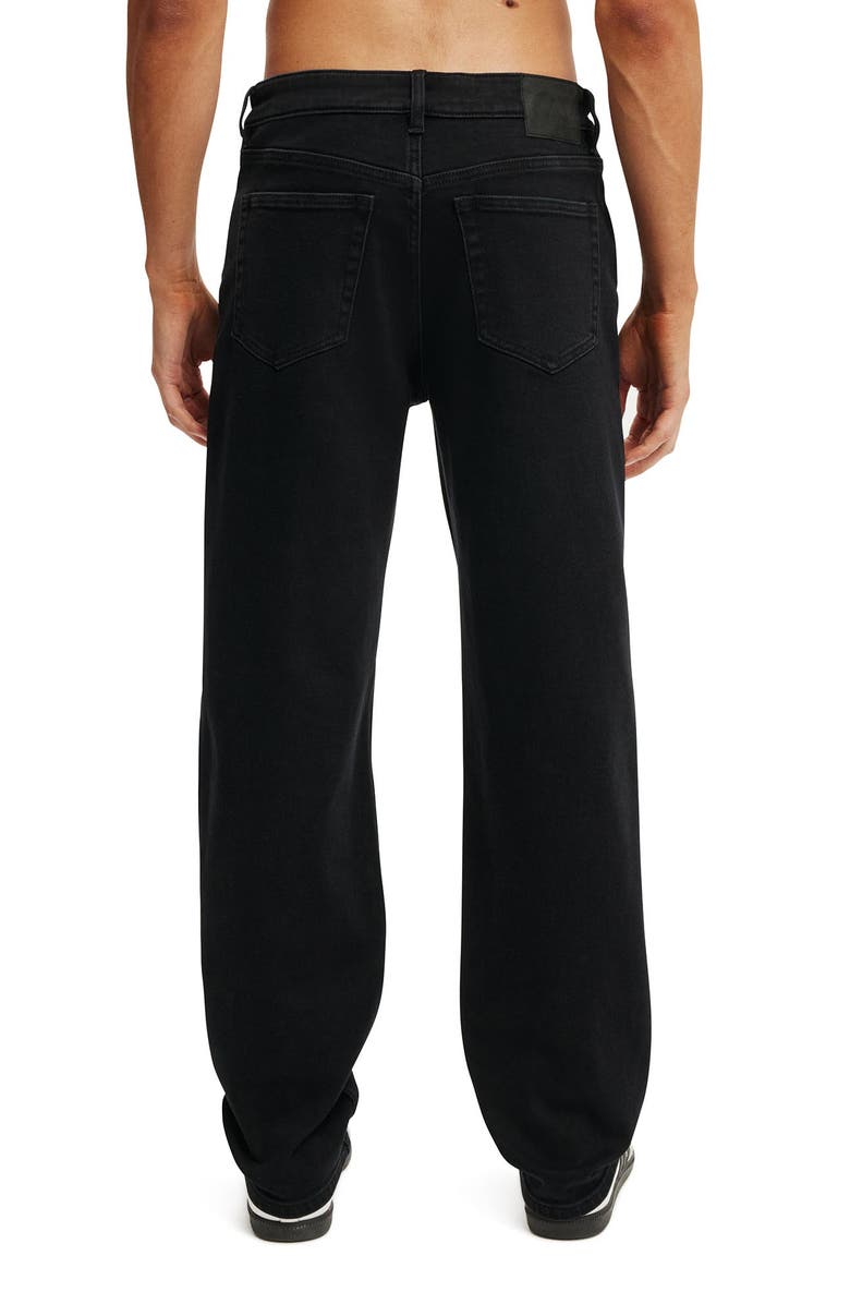 Cotton On Men's Loose Straight Jean, Alternate, color, Roan Black