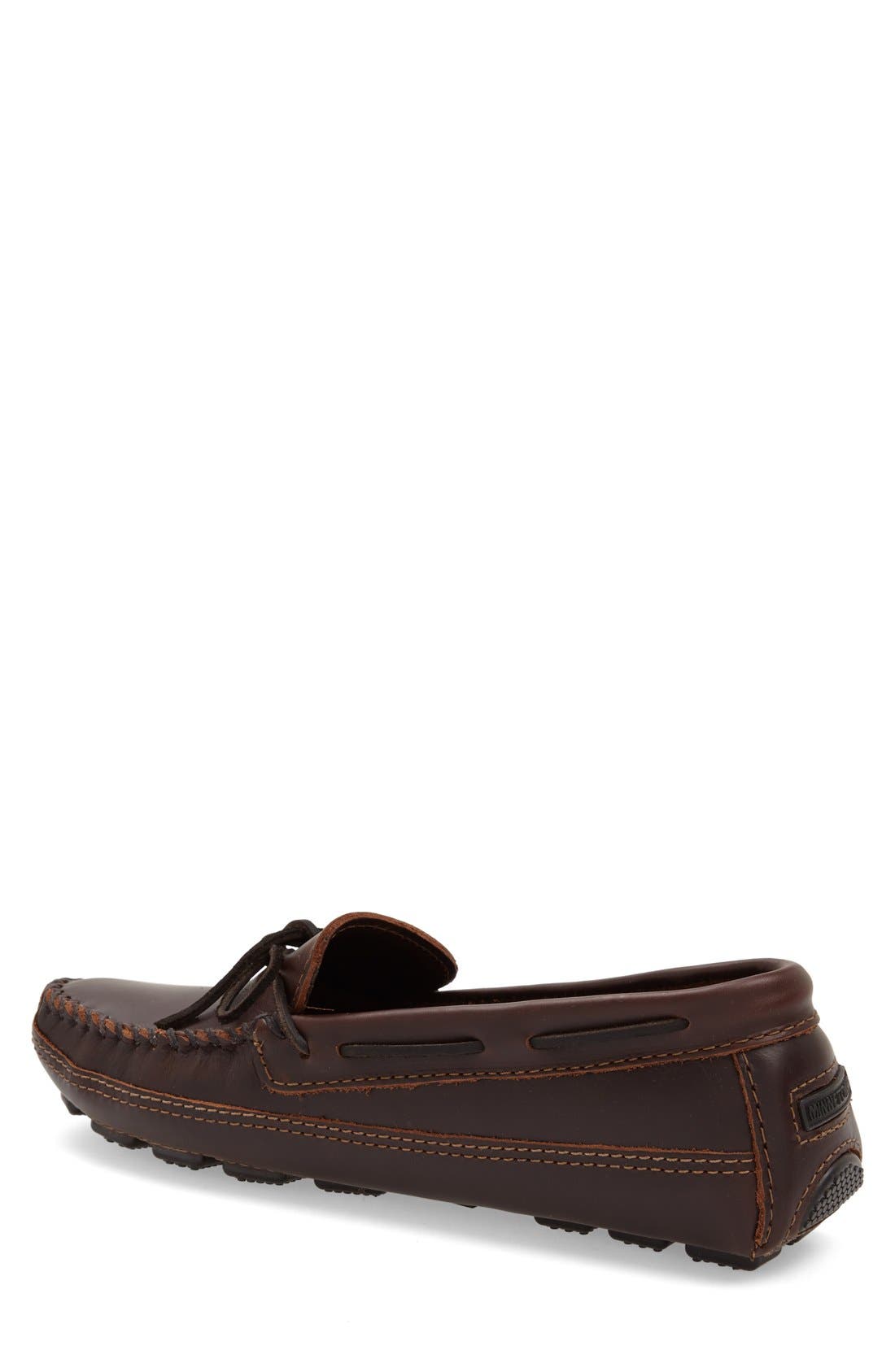 Minnetonka Leather Driving Shoe, Alternate, color, 