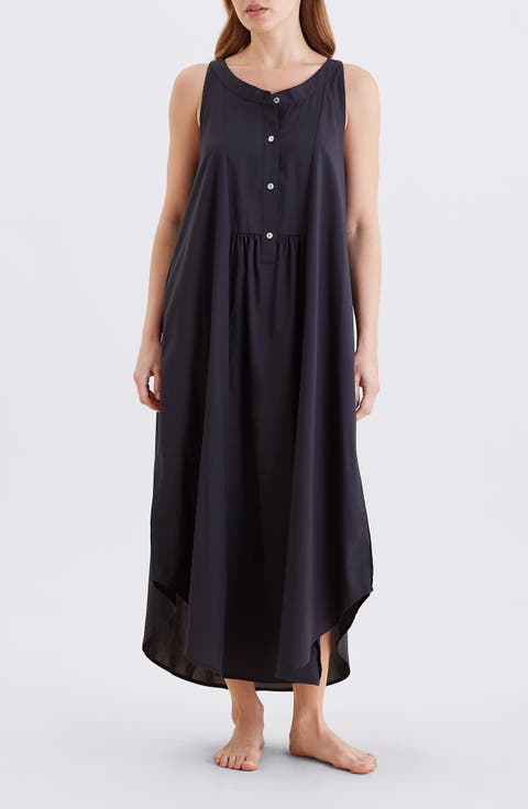 Madison Button-Up Maxi Nightgown