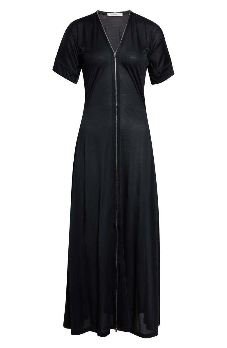 Lemaire Jersey Zip Maxi Dress, Main, color, Urchin