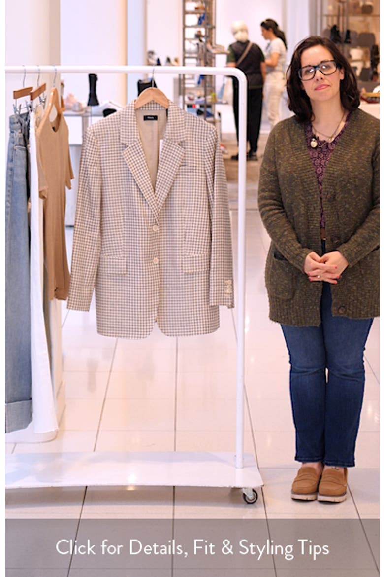 Check Linen Blend Blazer video