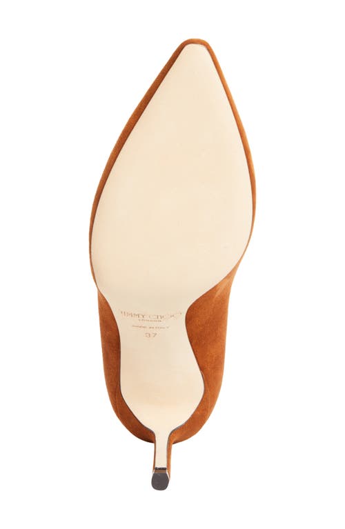 Jimmy Choo Romy Pointed Toe Pump In Brown