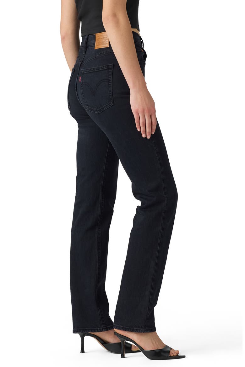 Ribcage High Waist Slim Jeans, Alternate, color, SLIGHT NIGHT