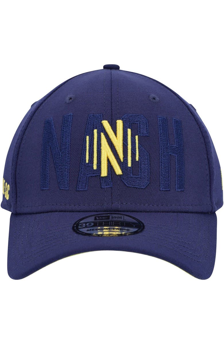 New Era Men's New Era Navy Nashville SC Kick Off 39THIRTY Flex Hat, Alternate, color,