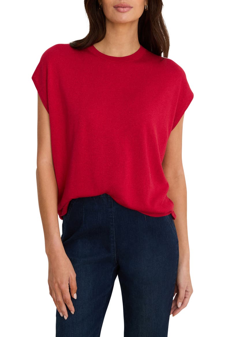 Cocoon Sweater, Main, color, TRUE RED