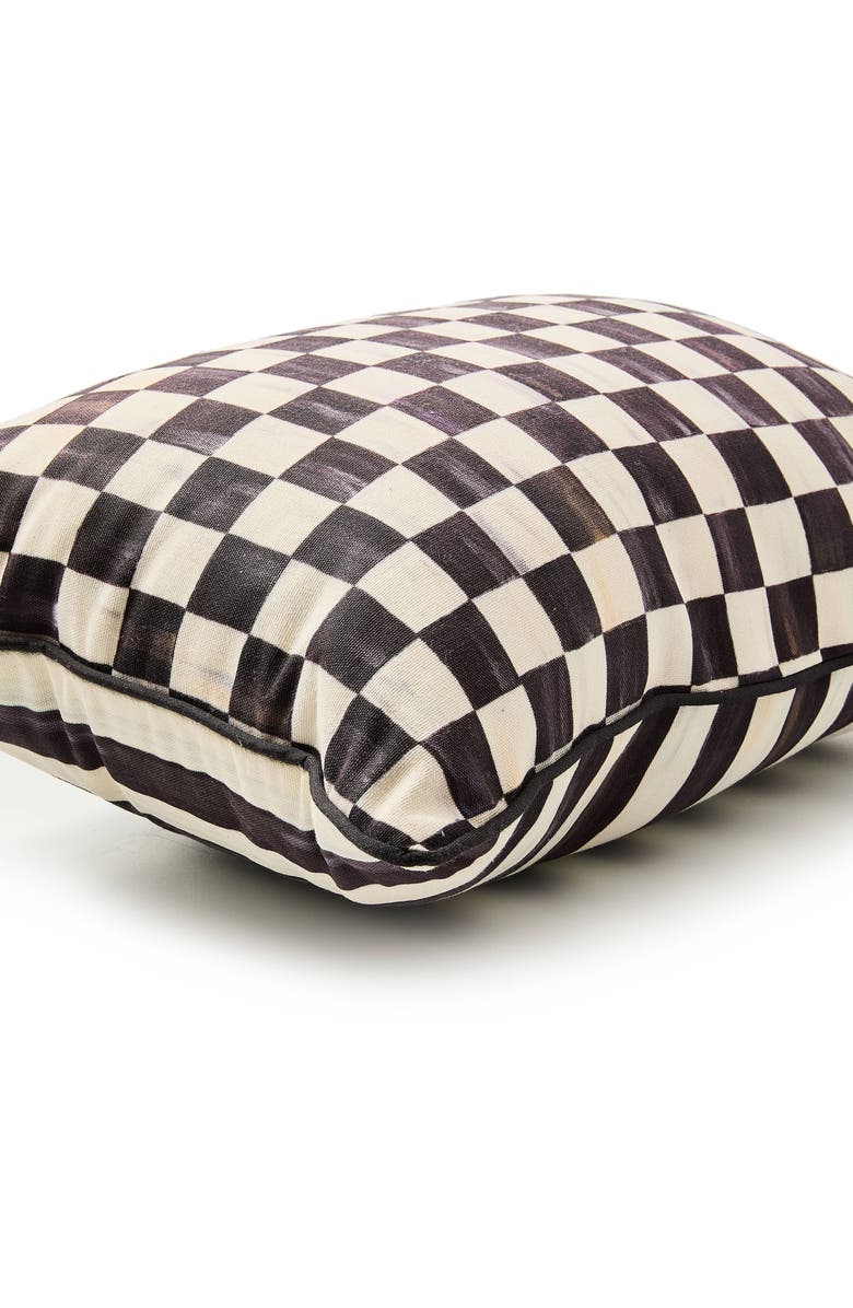 MACKENZIE CHILDS Courtly Check Print Outdoor Lumbar Pillow, Alternate, color, Black