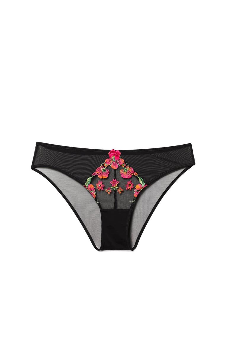 Adore Me Daphne Bikini Panties, Alternate, color, Black