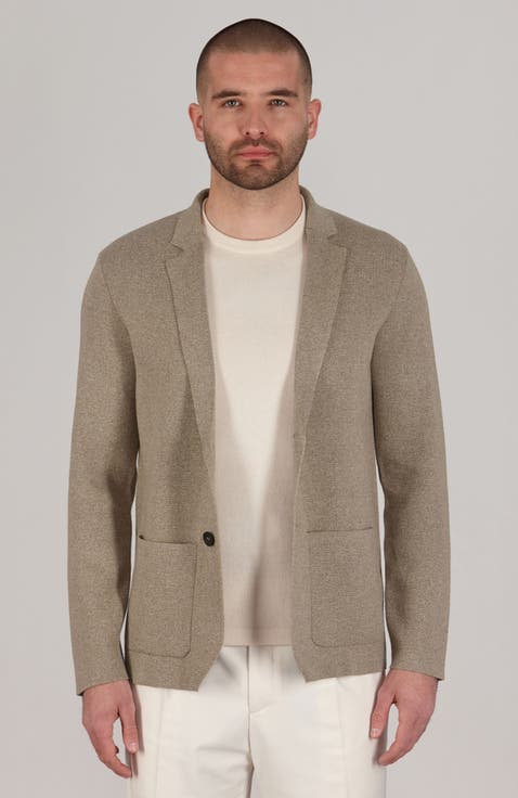 Lightweight Cotton Knitted Blazer