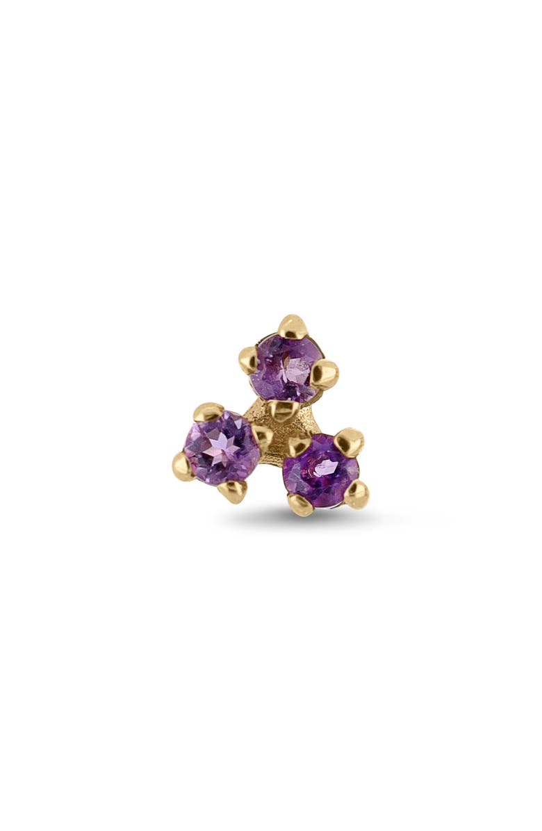 Bony Levy BLC 14K Gold Amethyst Stud Earrings, Alternate, color, 14Ky