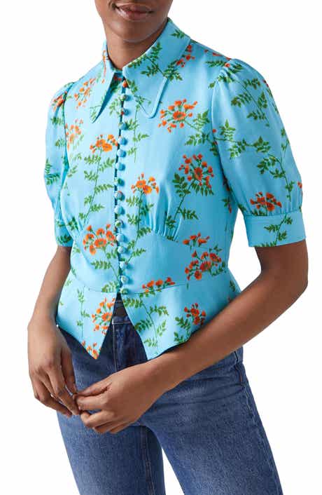 Esme Norse Floral Peplum Shirt