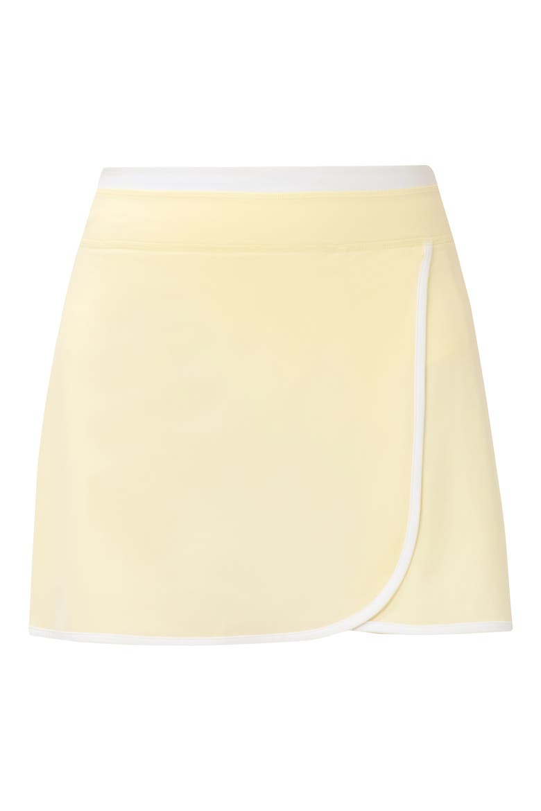 Performance Tennis Skort, Alternate, color, BUTTERSCOTCH YELLOW/ WHITE
