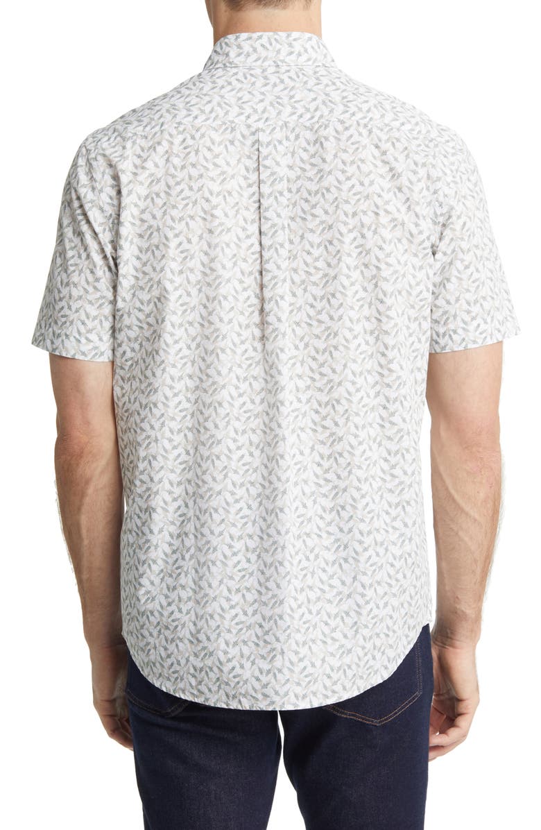 Rodd & Gunn Acacia Bay Fish Print Short Sleeve Button-Up Shirt, Alternate, color,