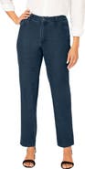Jessica London Classic Cotton Denim Straight-Leg Jean