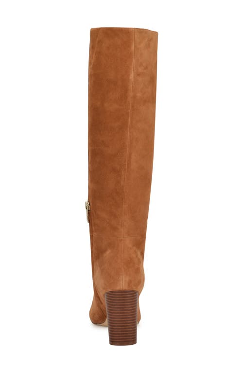 Nine West Peachey Pointed Toe Knee High Boot In Brown