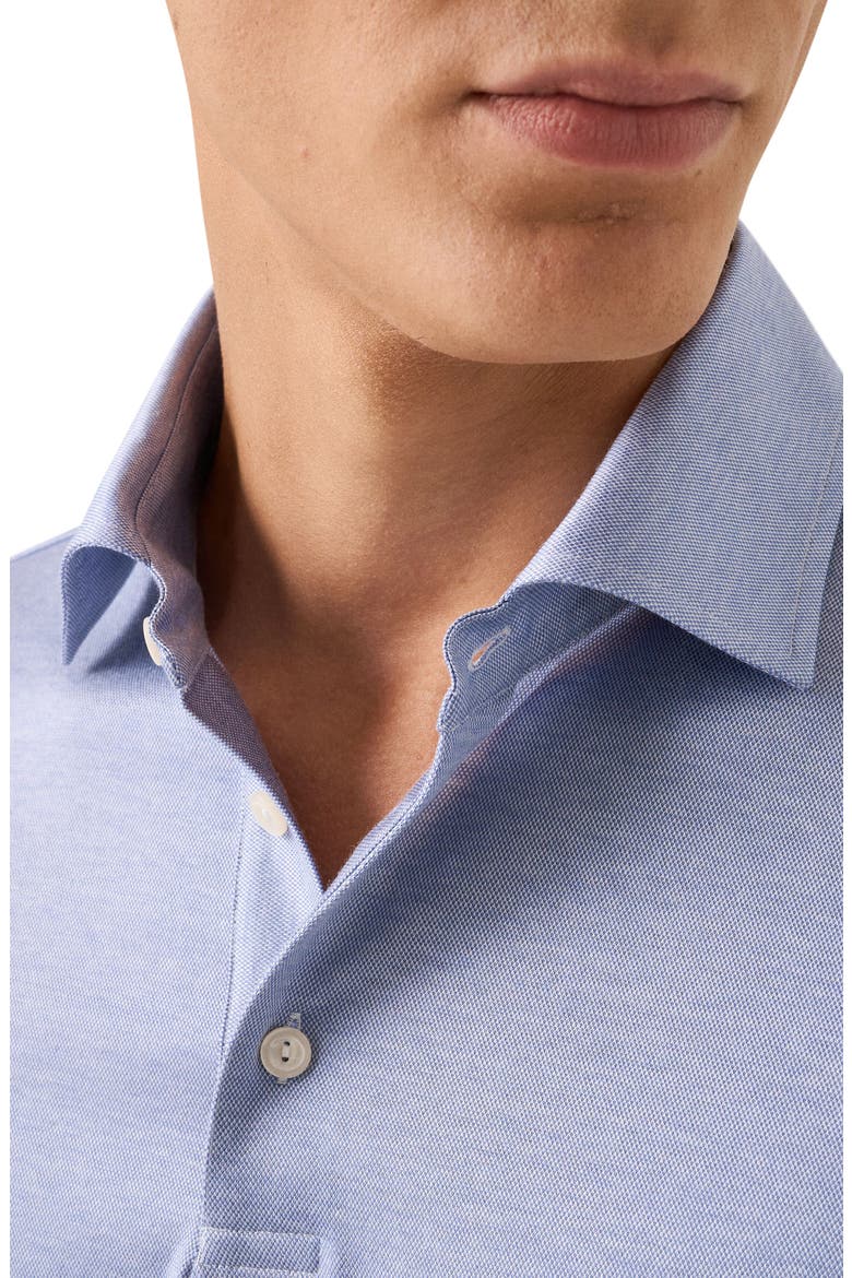 Filo Di Scozia Jacquard Polo, Alternate, color, MEDIUM BLUE