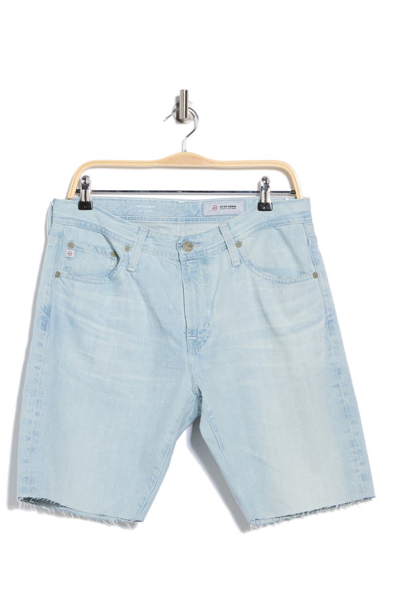 AG Everett Raw Hem Slim Straight Leg Denim Jorts, Alternate, color, 26 Years Epoch