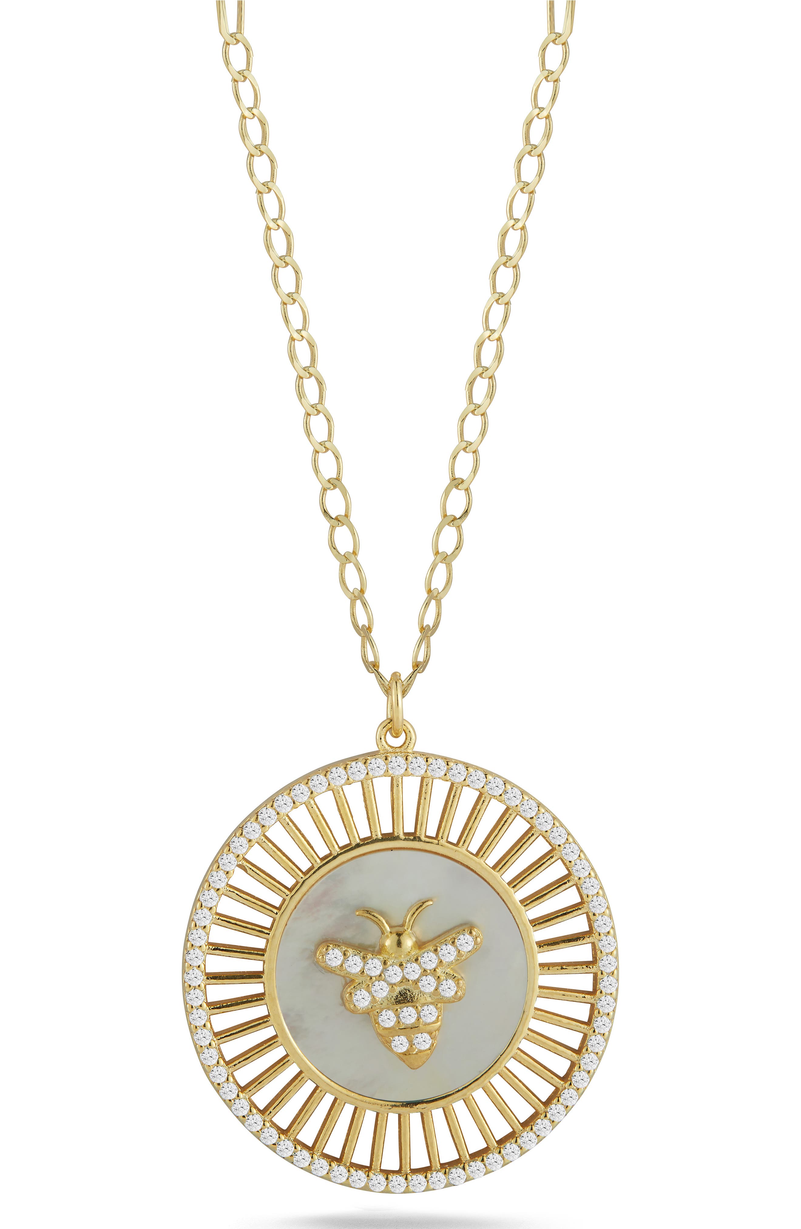 SPHERA MILANO Bee Medallion Necklace