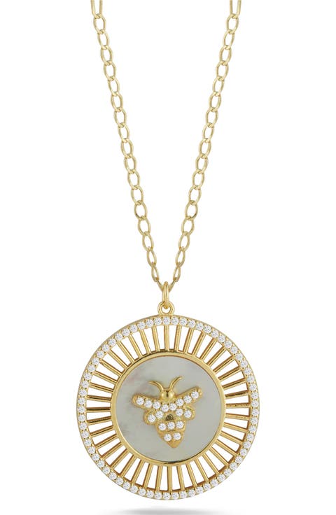 Bee Medallion Necklace