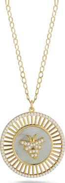 SPHERA MILANO Bee Medallion Necklace