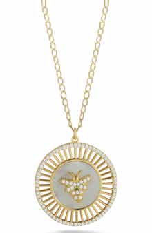 SPHERA MILANO Bee Medallion Necklace