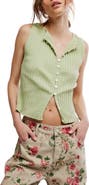 Free People Tilly Rib Button-Up Top