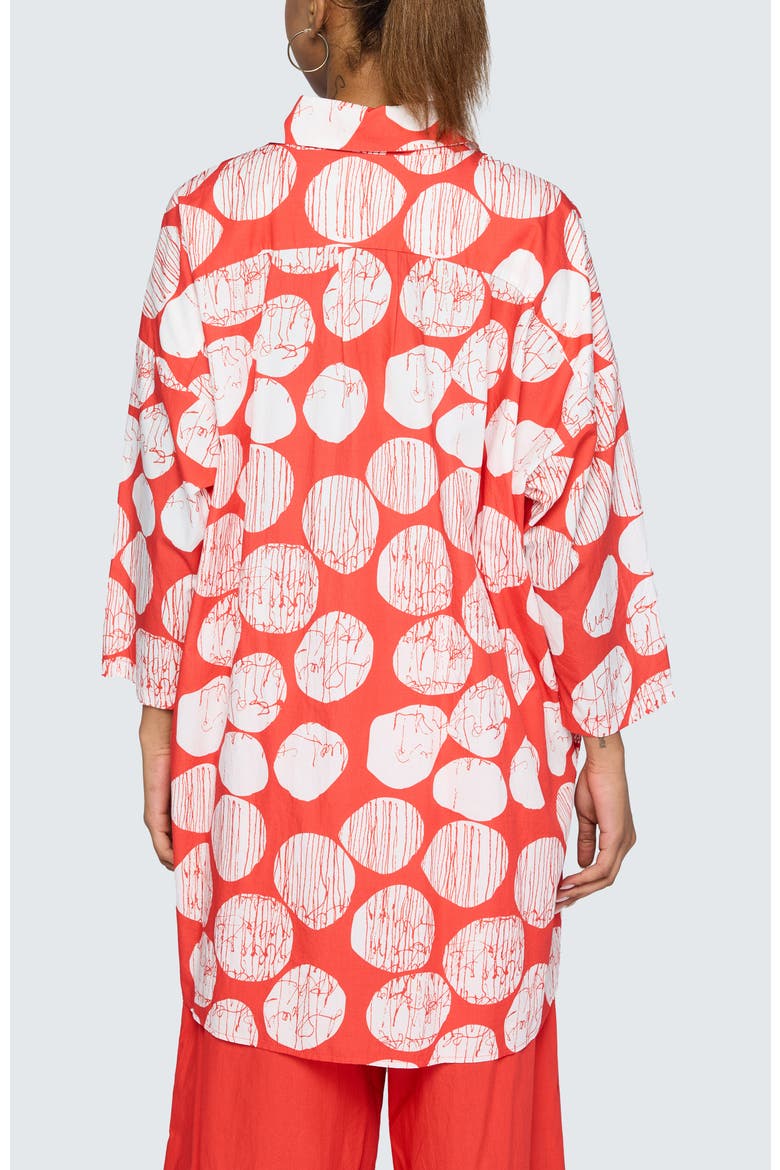 Niva Printed Poplin Shirt-Tunic, Alternate, color, Mandarin Print