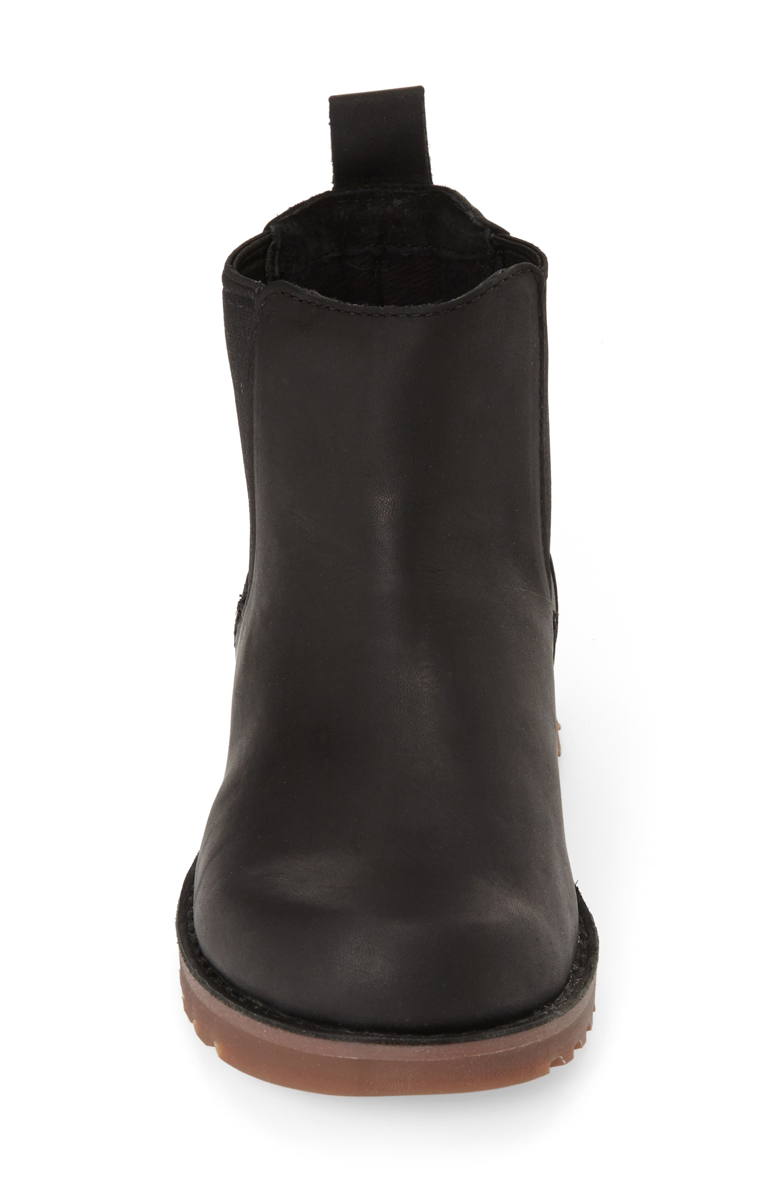 Callum Water Resistant Chelsea Boot, Alternate, color, BLACK/ BLACK