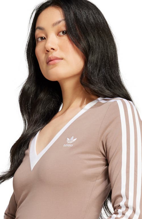 Adidas Originals Adicolor Classics 3-stripes Maxi Dress In Trace Brown