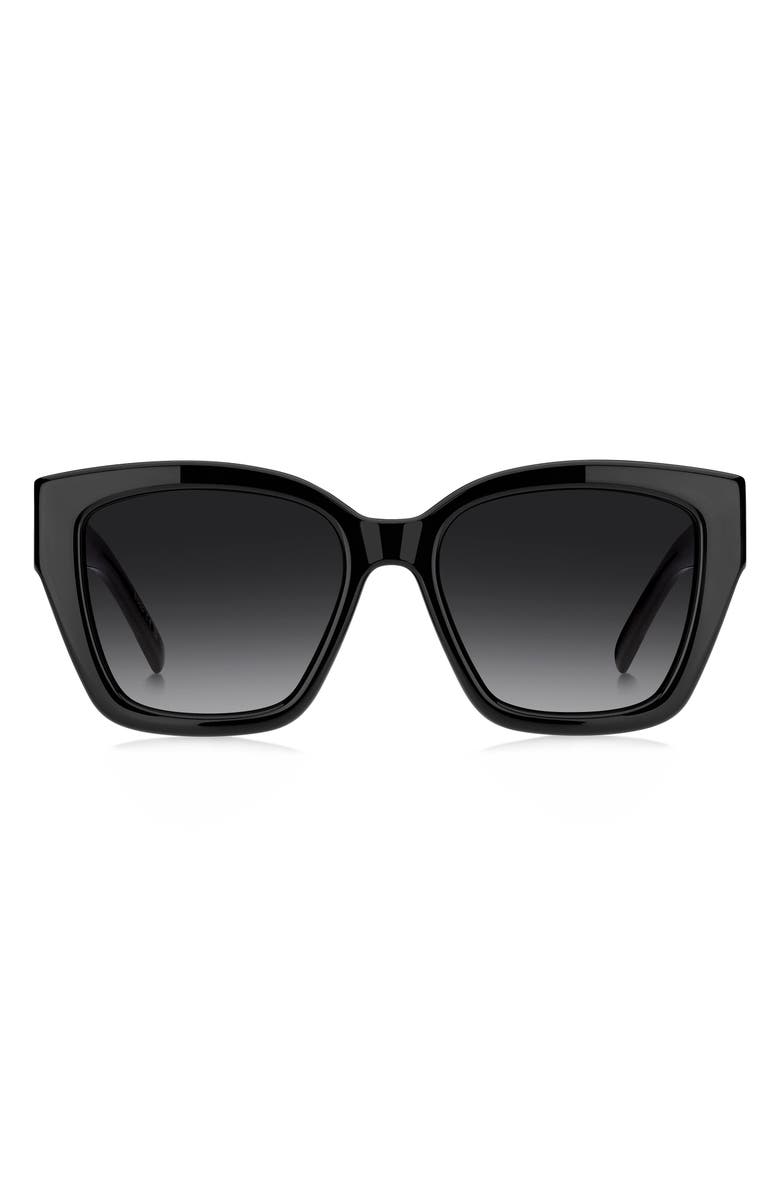 BOSS 54mm Sunglasses, Main, color, Black/ Dark Grey Sf