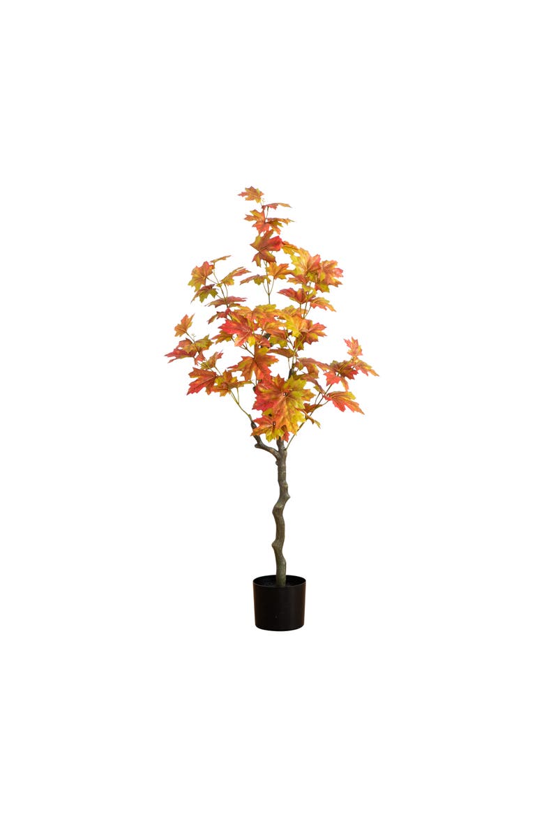 4-ft Autumn Maple Artificial Fall Tree, Main, color, Orange